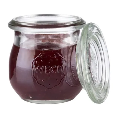 Image de APS 82350 APS Weck-Glas mit Deckel, Tulpen-Form, 75 ml, 12er Set