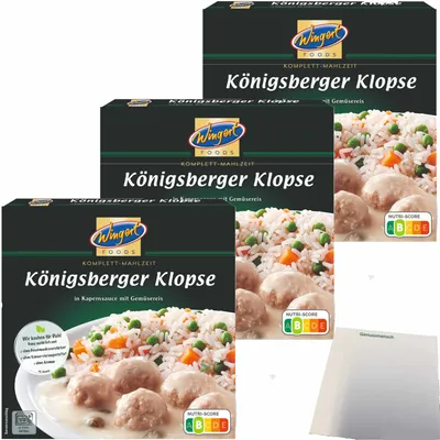 Produktbild von Wingert Königsberger Klopse 3er Pack (3x400g Packung) + usy Block