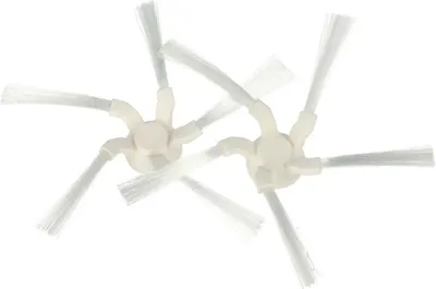Produktbild von vhbw 2x Seitenbürste kompatibel mit Dreame W10, W10 Pro Saugroboter - Reinigungsbürsten Set, weiß, 5-armig