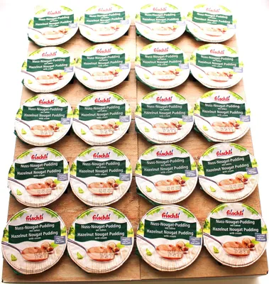 Produktbild von frischli Nuss-Nougat-Pudding mit Sahne, 20er Pack (20 x 85g)