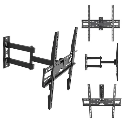 Produktbild von Maclean TV-Halterung/Aufhängung max. VESA 400x400, 32–55" bis zu 30 kg schwarz Neigungsverstellung +2° bis -10° und Schwenkverstellung +90° bis -9