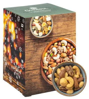 Produktbild von Corasol Premium Nuss-Mix Adventskalender XL mit 24 verschiedenen Nussmischungen zum Knabbern & Snacken (720 g)