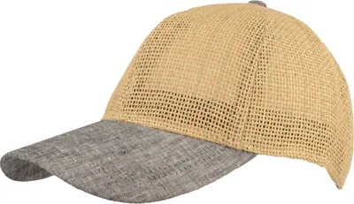 Balke Seegras verstellbare Baseball Cap aus 100% Papier und 100% Leinen in blau