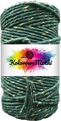 Produktbild von Makramee Garn Grüner Goldfaden 2mm 60m | Naturliche Stark, Baumwollgarn, Baumwollschnur, Perfekt für Basteln