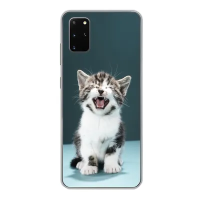 Produktbild von MuchoWow® Handyhülle Schutzhülle Hülle für Samsung Galaxy S20 Plus Katze - Kätzchen - Miau Silikon Softcase Handy Hülle - Hartschale