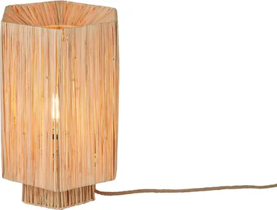 Produktbild von GOOD&MOJO - Tischleuchte Panama - Natürlich - 36x24x36cm Tischlampe - Nachttischlampe, Wohnzimmer, Schlafzimmer