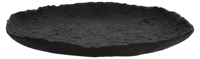 Image de Bol Pomax Tromsø en aluminium, couleur noire, diamètre 29,5 cm, hauteur 3 cm