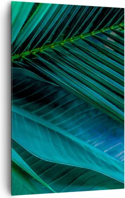 Produktbild von Bild auf Leinwand - Leinwandbild - Einteilig - Blatt Tropen Grün - 80x120cm - Wand Bild - Wanddeko - Wandbilder - Leinwanddruck - Wanddekoration - Leinwand bilder - Wandbild - PA80x120-5071