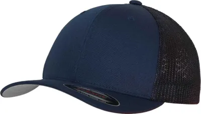Image de Flexfit - Casquette trucker pour hommes/femmes unie, matière en maille BC7019 (L-XL) (marine)