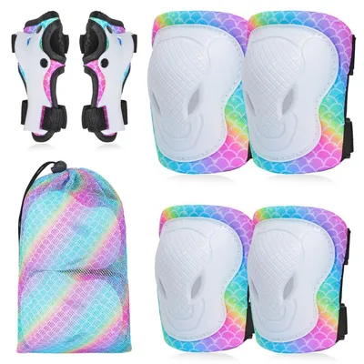 Produktbild von Schutzausrüstungs-Set für Kinder 7-teilig mit Tasche für Skateboard, Roller, Radfahren