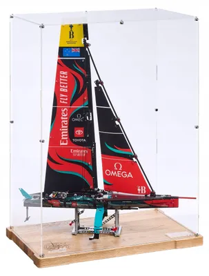 Image de Vitrine en bois noir pour LEGO® 42174 Technic – Yacht de course AC75