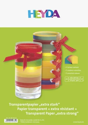 Transparentpapier DIN A4, gesorteert, 115 g/m², 10 Blatt