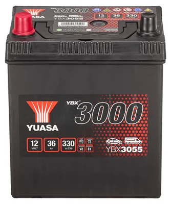 Produktbild von YUASA YBX3000 Starterbatterie 12V 36Ah 330A/EN B19 Batterie