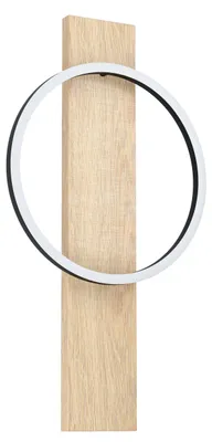 Obrázek produktu pro LED nástenné svítidlo LB22 Boyal 1700lm 3000K cerná/hnedá/bílá 99466
