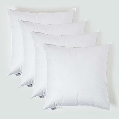 Produktbild von HOMESCAPES 4er-Set Füllkissen 80 x 80 cm – Kissenfüllung Entenfedern