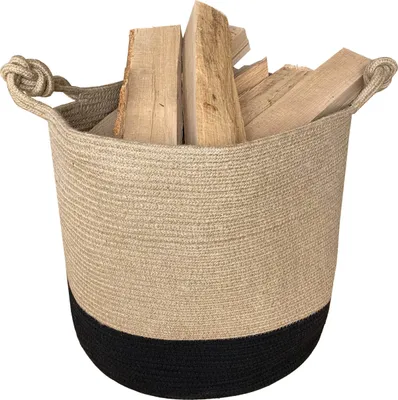 Produktbild von Allzweckkorb aus Jute und Wolle, naturfarben Ø/H 38/42 cm
