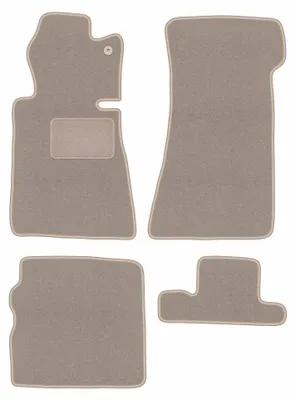 Productafbeelding van Velours automatten voor Mercedes SL R107 1971-1989 – 5-delig, beige, op maat – Wielganizator LUX