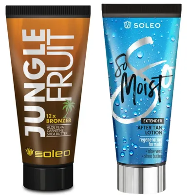 Productafbeelding van Soleo Jungle Fruit bruiningslotion + So Moist aftersun balsem Bruiningsset