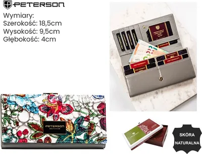 Produktbild von Peterson Portemonnaie aus Leder für Frauen Noyya mehrfarbig One size