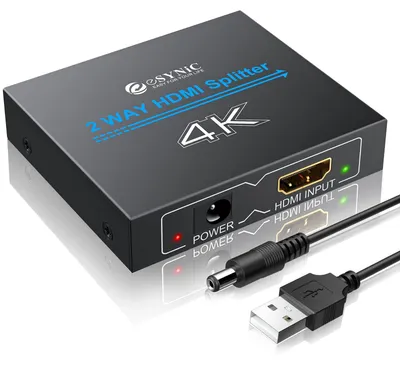 Zdjęcie produktu dla Rozdzielacz HDMI - 1 wejście, 2 wyjścia - 4K 30 Hz - HDMI 1.4 - Dwukierunkowy
