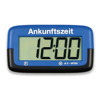 Produktbild von Needit Park Micro elektronische Parkscheibe mit Zulassung I Digitale Parkuhr Mikro blau mit Batterie u. Montage Zubehör