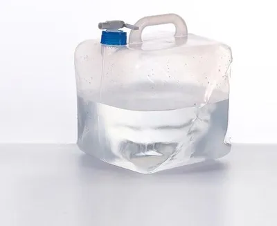 Immagine prodotto di Set di contenitori per l'acqua —10 L—Campeggio —Senza BPA, trasparente / blu
