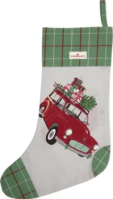 Image de Bas de Noël Voiture de Noël Rouge