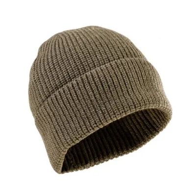 Produktbild von Rollmütze Merino Classic steingrauoliv