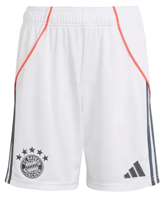 Produktbild von adidas FC Bayern München 25/26 Kids Auswärtsshorts - Weiß/Rot Weiß/Rot 152