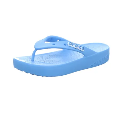 Produktbild von Crocs Damen-Badepantolette Classic Platform Flip W Blau, Farbe:blau, EU Größe:41