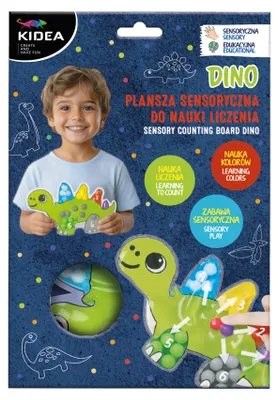Zdjęcie produktu dla Plansza sensoryczna do nauki liczenia Dino Kidea