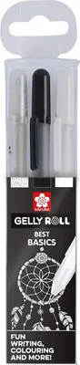 Image de Talens sakura 3er-Set Gel-Rolle gemischt Stifte transparent/schwarz/weiß