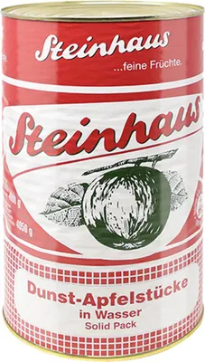 Image de Steinhaus Dunst Pommes en morceaux fruits fins macérés dans l'eau 4650ml