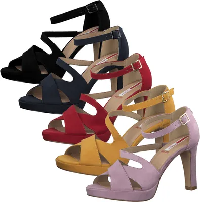 Produktbild von s.Oliver 5-28323-24 Damen Riemchen Sandaletten High Heel, Größe:40 EU, Farbe:Blau