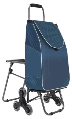 Produktbild von Tragbarer Einkaufswagen mit 3 Rädern, multifunktional