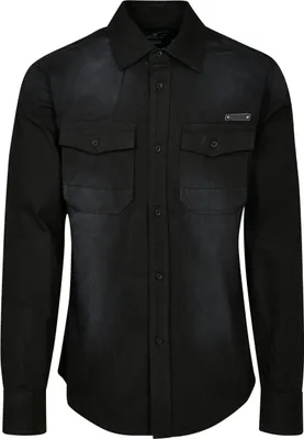 Produktbild von Brandit Hardee Denim Langarm-Shirt Größe M Farbe Schwarz