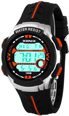 Produktbild von NH Digitaluhr mit Stoppuhr, Weltzeit, Alarm, Hintergrundbeleuchtung und 100m Wasserdichtigkeit