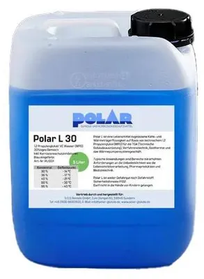 Produktbild von Polar L-MPG Glykol Frostschutzmittel, Propylenglykol 30% Gemisch 5 Liter