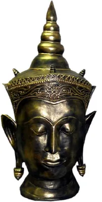 Produktbild von Buddha Figuren Budda Skulptur Buddhismus Statuen Thailand Feng Shui Deko Büste