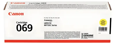 Obrázek produktu pro Canon originální toner Cartridge 069 Y žlutý, MF752Cdw, 754Cdw, LBP673Cdw, kapacita 1 900 stran