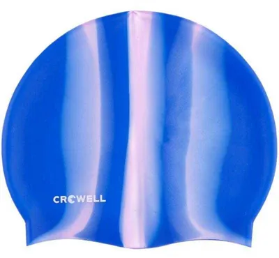 Produktbild von Crowell - "Multi Flame 06" Bademütze, Silikon PP9270 (Einheitsgröße) (Blau/Pink)