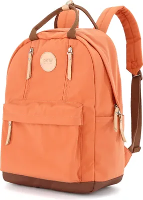 Produktbild von Himawari | Orangefarbener Damenrucksack, mit Laptopfach, 28x40x15 cm