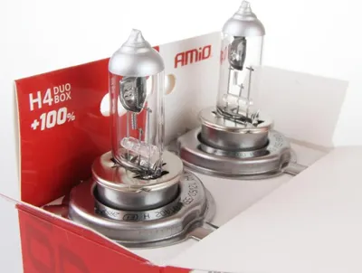 Obrázek produktu pro AMiO Halogen DUO blistr (2ks) H4 12V 60/55W sada LumiTec SILVER +100%