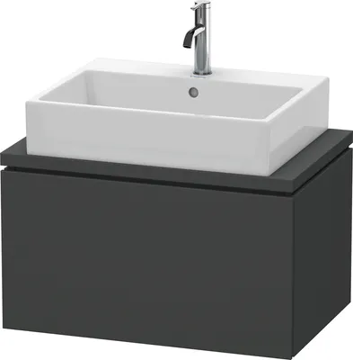 Produktbild von Konsolenunterschrank L-CUBE 400x720x477mm graphit matt graphit matt