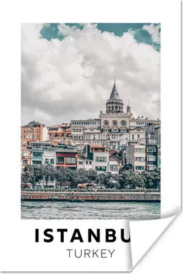 Produktbild von MuchoWow® Poster Istanbul - Türkei - Wolken 60x90 cm - Wanddekoration
