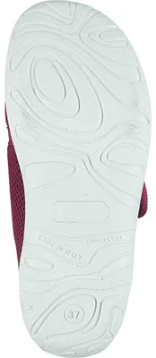 Produktbild von Fly Flot Damen Pantoffel Hausschuh Mesh breiter Klett 320308, Größe:41 EU, Farbe:Rot
