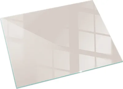 Produktbild von Farbe Blassrosa – Glasbodenplatte für – Kaminofen – Kaminplatte Glas – Schutzglas – Funkenschutzplatte –Glasbodenplatte Feuerfeste – Hitzeschutzplatte – Bodenschutz aus Glas – 60x40 cm