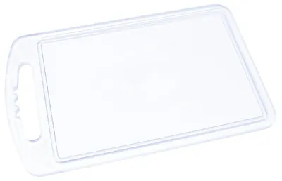 Schneidebrett Kunststoff 24x15 cm transparent spülmaschinengeeignet