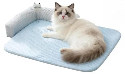 Image de Coussin en forme de U pour chat, 65 x 50 cm, lavable, pour une utilisation intérieure et extérieure