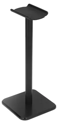 Image de Support pour casque audio - Plateau en TPU antidérapant - Base robuste - Léger - Support de casque de bureau simple - Rangement pour casque - Noir